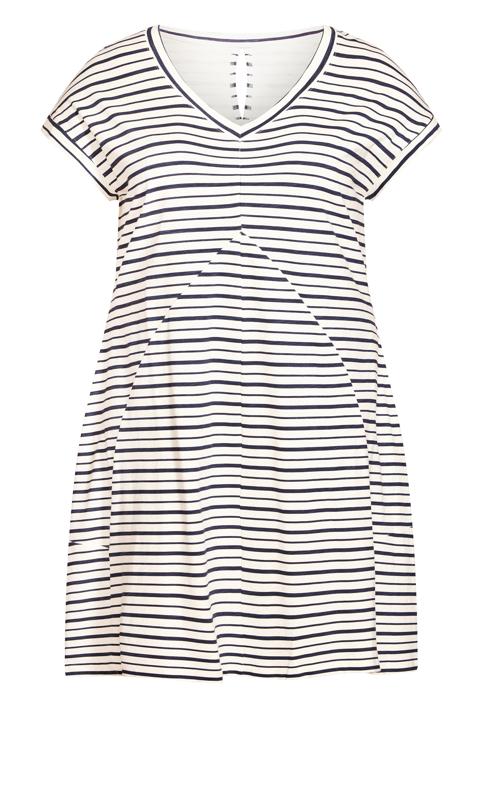Lilly Ivory Stripe Dress 4