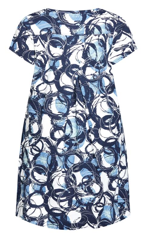 Evans Blue Hello Sunshine Print Dress 5