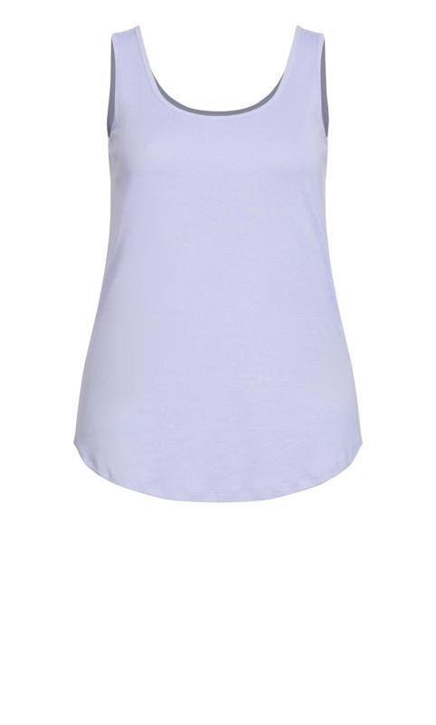 Evans Lilac Purple Essential Vest Top 4
