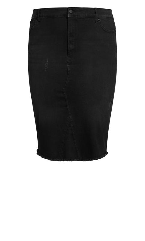 TRISHA long cowboy skirt - Black Denim – NÜ Denmark - UK