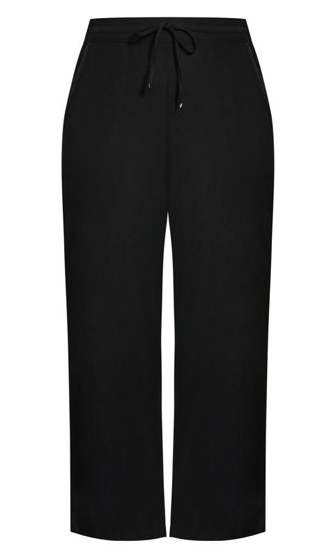 Black Linen Viscose Trouser 3