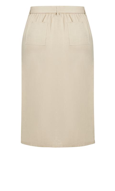 Linen Blend Stone Skirt 4