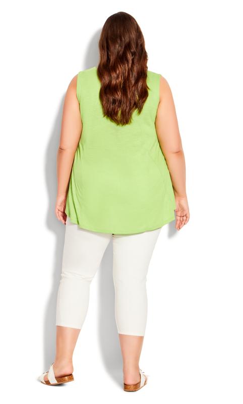 Lime Green Fit N Flare Tank 4