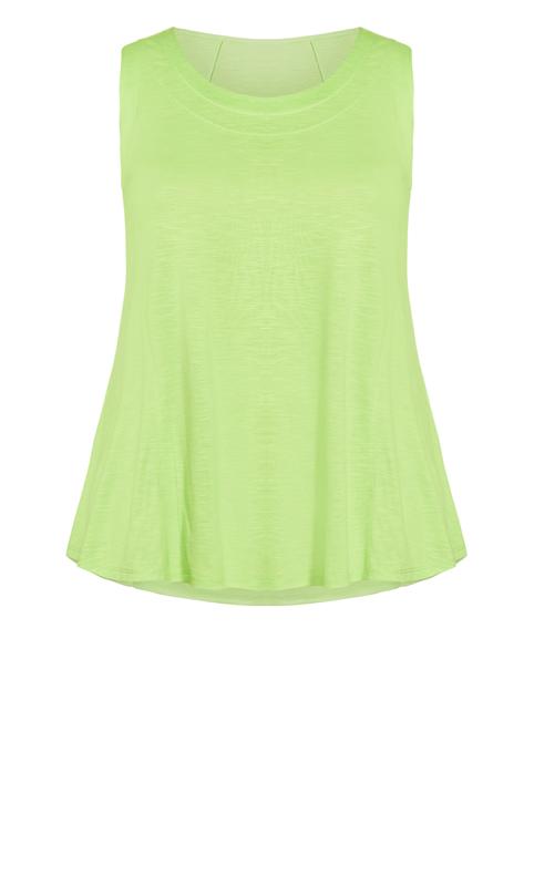 Lime Green Fit N Flare Tank 5