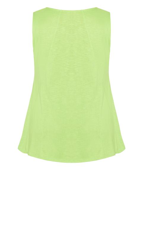 Lime Green Fit N Flare Tank 6