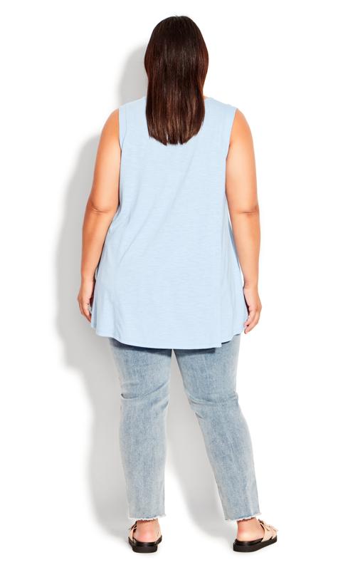 Chambray Blue Fit N Flare Tank 4