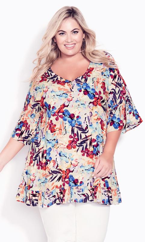 Harper Ivory Floral Tunic  2