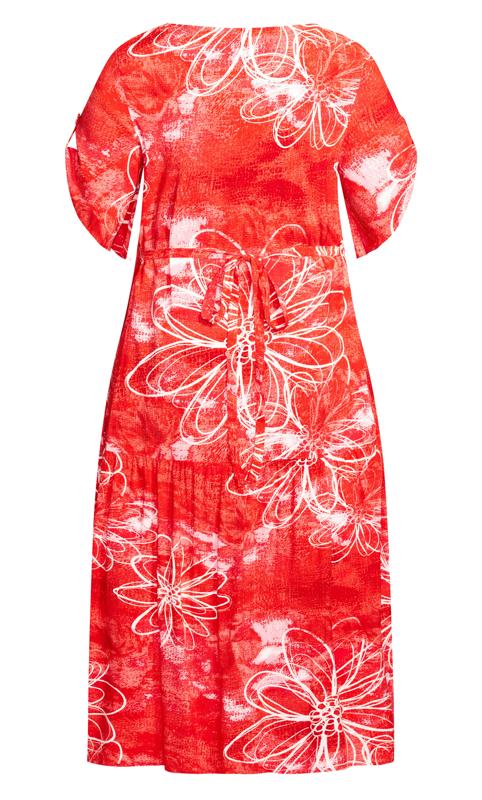Val Print Coral Ombre Dress 4