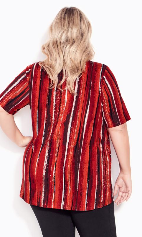 Knit Pleated Spice Print Top 3