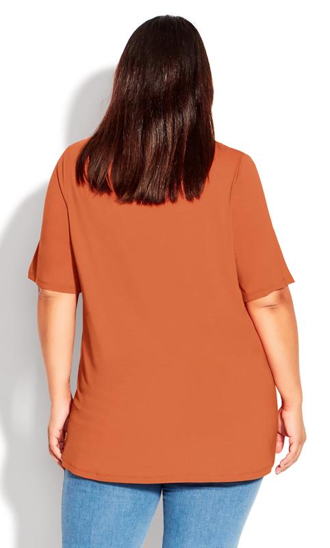 Knit Pleated Terracotta Top 3