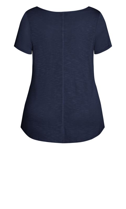 Slub Short Sleeve Navy Tee 5