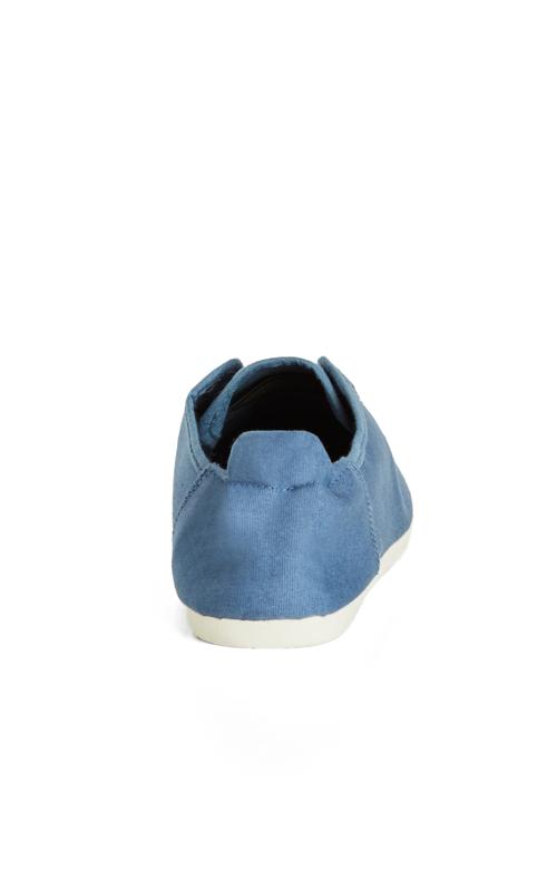 Chambray Wide Fit Canvas Plimsoll Sneaker 3
