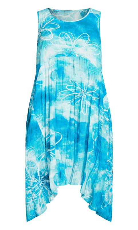 Evans Blue Tropical Dress 3