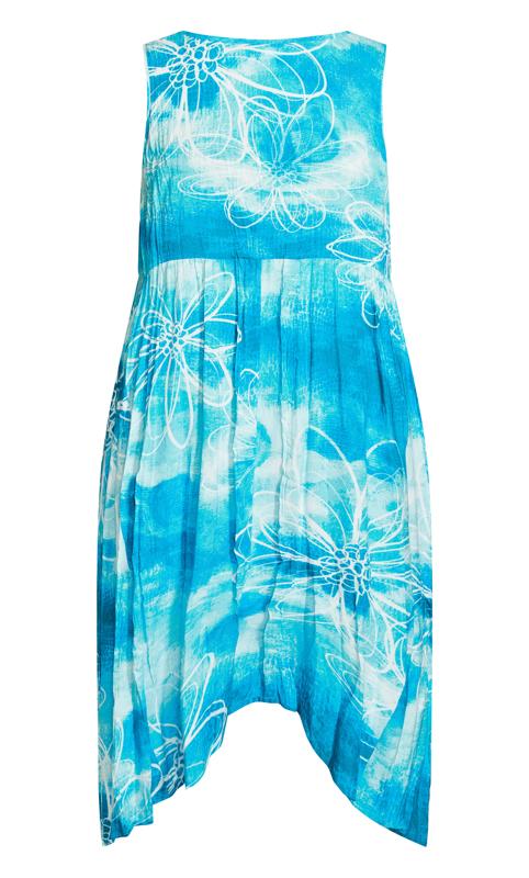 Evans Blue Tropical Dress 4