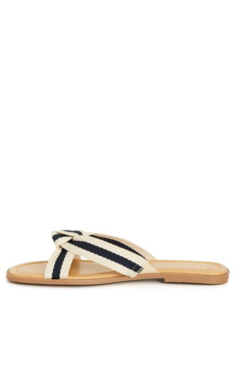 Colbie Navy Extra Wide Fit Canvas Sandal 4