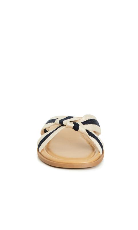 Colbie Navy Extra Wide Fit Canvas Sandal 5