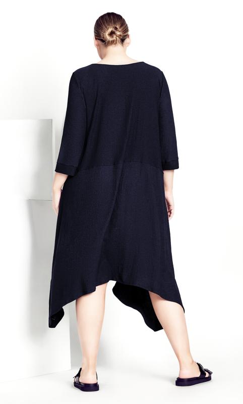 Evans Black Plain Pocket Dress 2