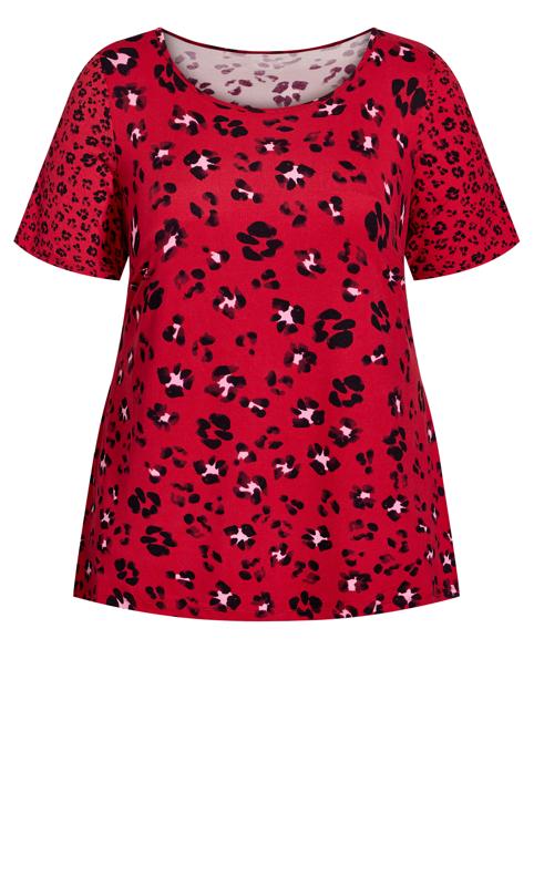 Societie+ Red Animal Print T-Shirt 7