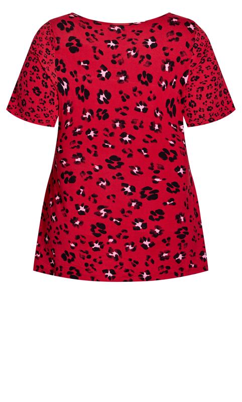 Societie+ Red Animal Print T-Shirt 8