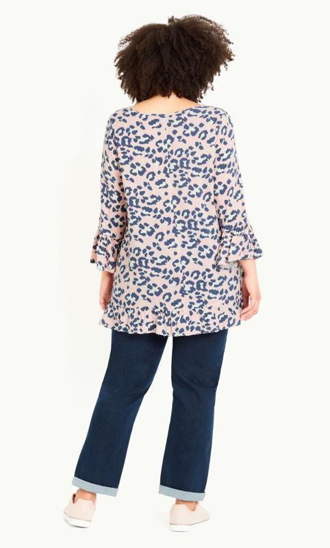 Gem Blush Animal Ruffle Tunic