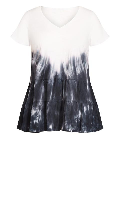 Avenue Black & White Tie-Dye T-Shirt 6