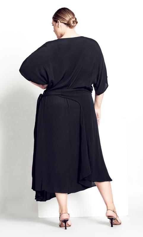 Evans Black Tiered Maxi Dress 2