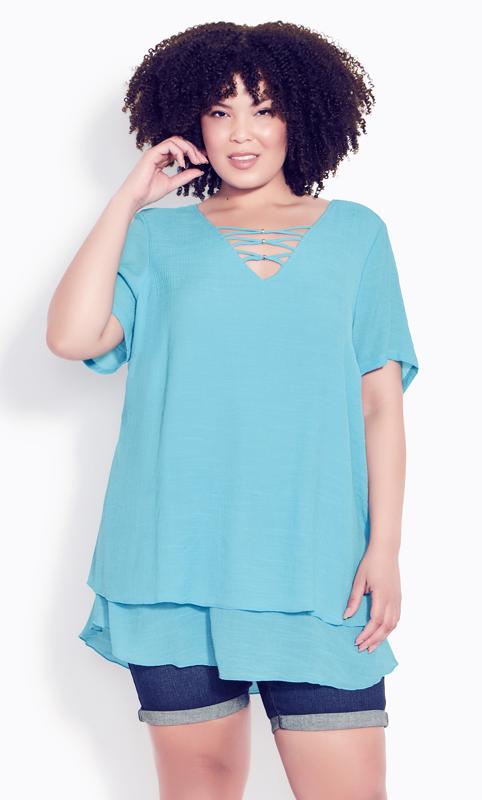 Evans Blue Marion Caged Tunic 1