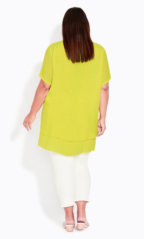 Marion Flutter Sleeve Citrus Caged Tunic  4