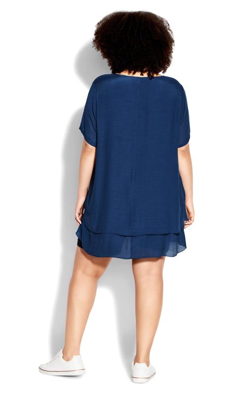 Evans Navy Marion Caged Tunic 4