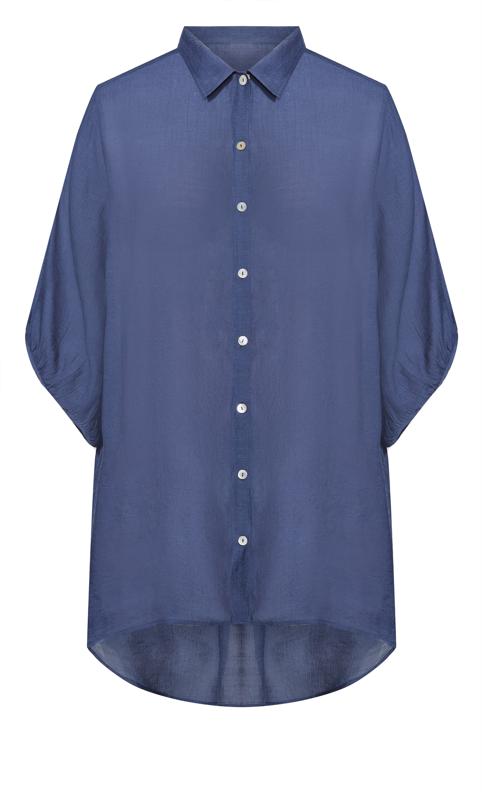 Evans Navy Renata Longline Shirt 5