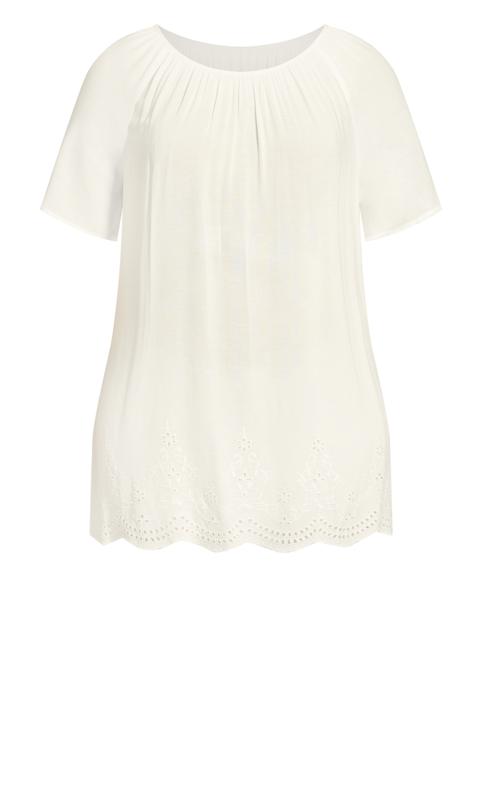 Evans Ivory Payton Embroidered Top 5