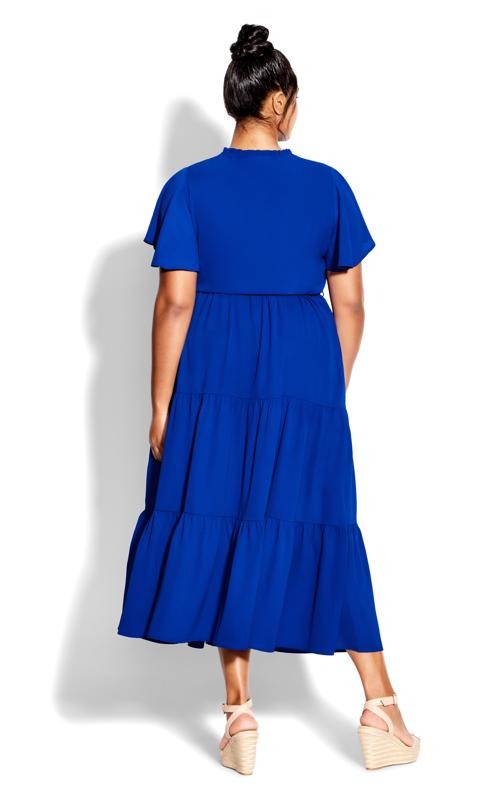 Evans Blue Happy Tier Plain Dress 2