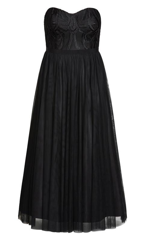 Antonia Tulle Black Maxi Dress 6