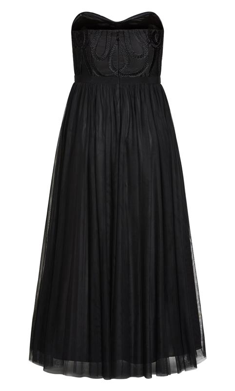 Antonia Tulle Black Maxi Dress 7