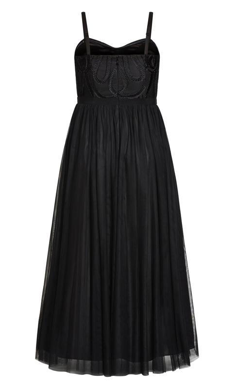 Antonia Tulle Black Maxi Dress 9