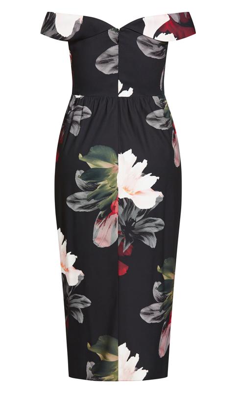 Pixel Floral Off-Shoulder Maxi Dress 5