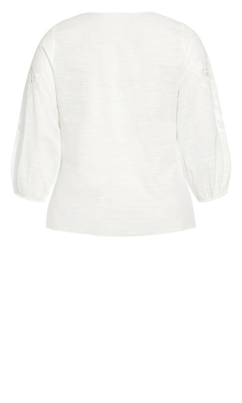 Evans White Broderie Anglaise Blouse 6