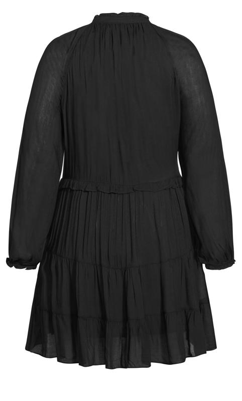 Evans Black Tiered Mini Dress 6