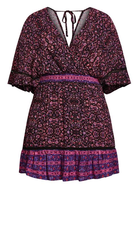 Marigold Purple Mini Dress 4