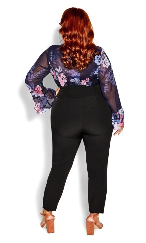 Layla Slim High-Rise Black Pant 4