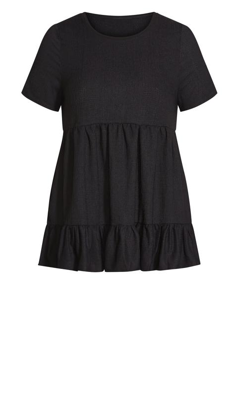 Evans Black Soraya Texture Tunic 7