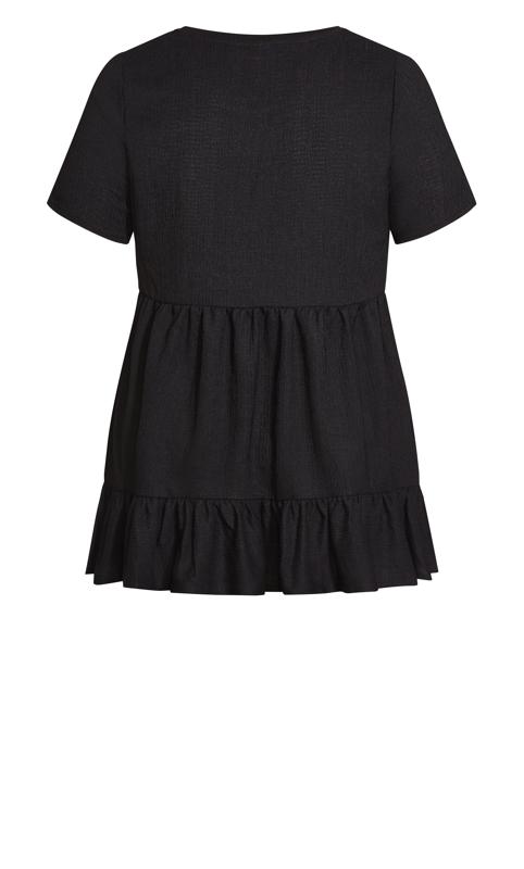 Evans Black Soraya Texture Tunic 8