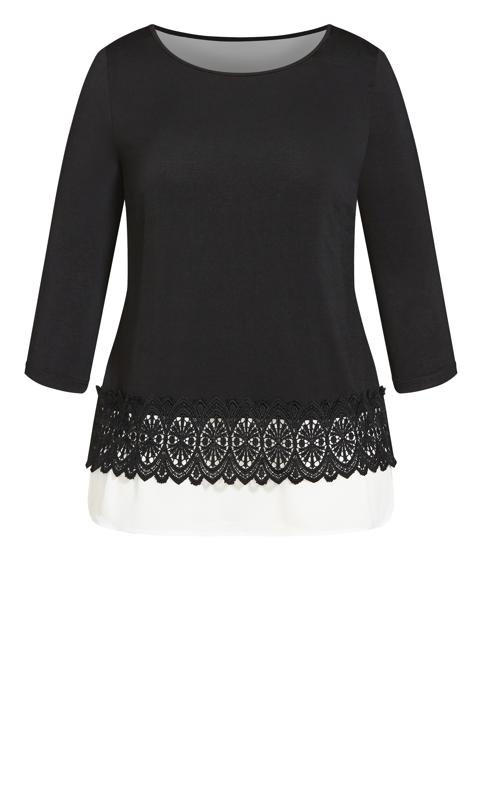 Evans Black Inta Lace Top 5