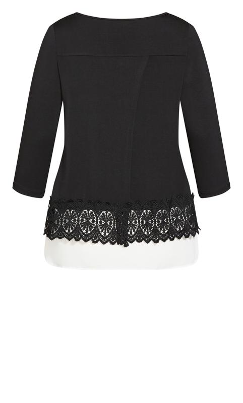 Evans Black Inta Lace Top 6