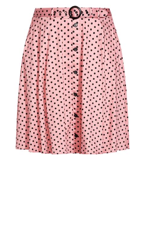 Annabella Pink Retro Spot Skirt 5