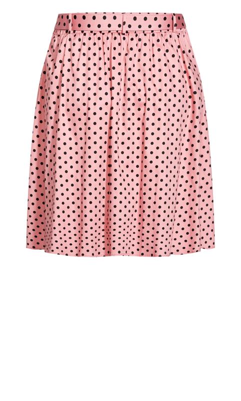 Annabella Pink Retro Spot Skirt 6