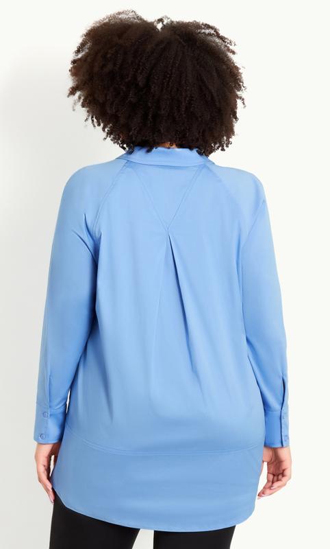 Blue Cotton Blue Shirt 2