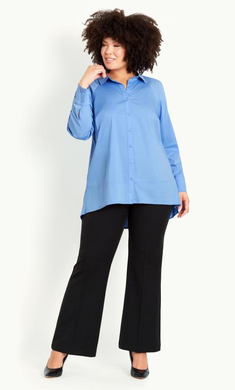 Blue Cotton Blue Shirt 3