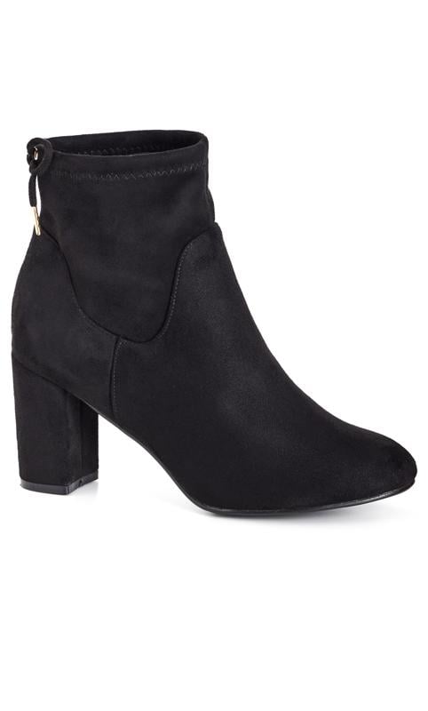 Plus Size  City Chic Black WIDE FIT Katya Mid Boot