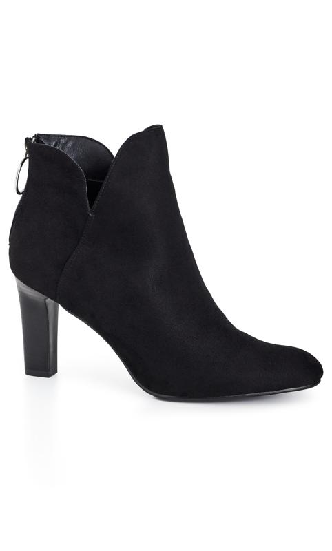 Plus Size  City Chic Black WIDE FIT Miami Ankle Boot